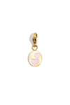 Sieraden bedel munt met hartjes DIY