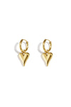 stainless steel heart shaped earrings