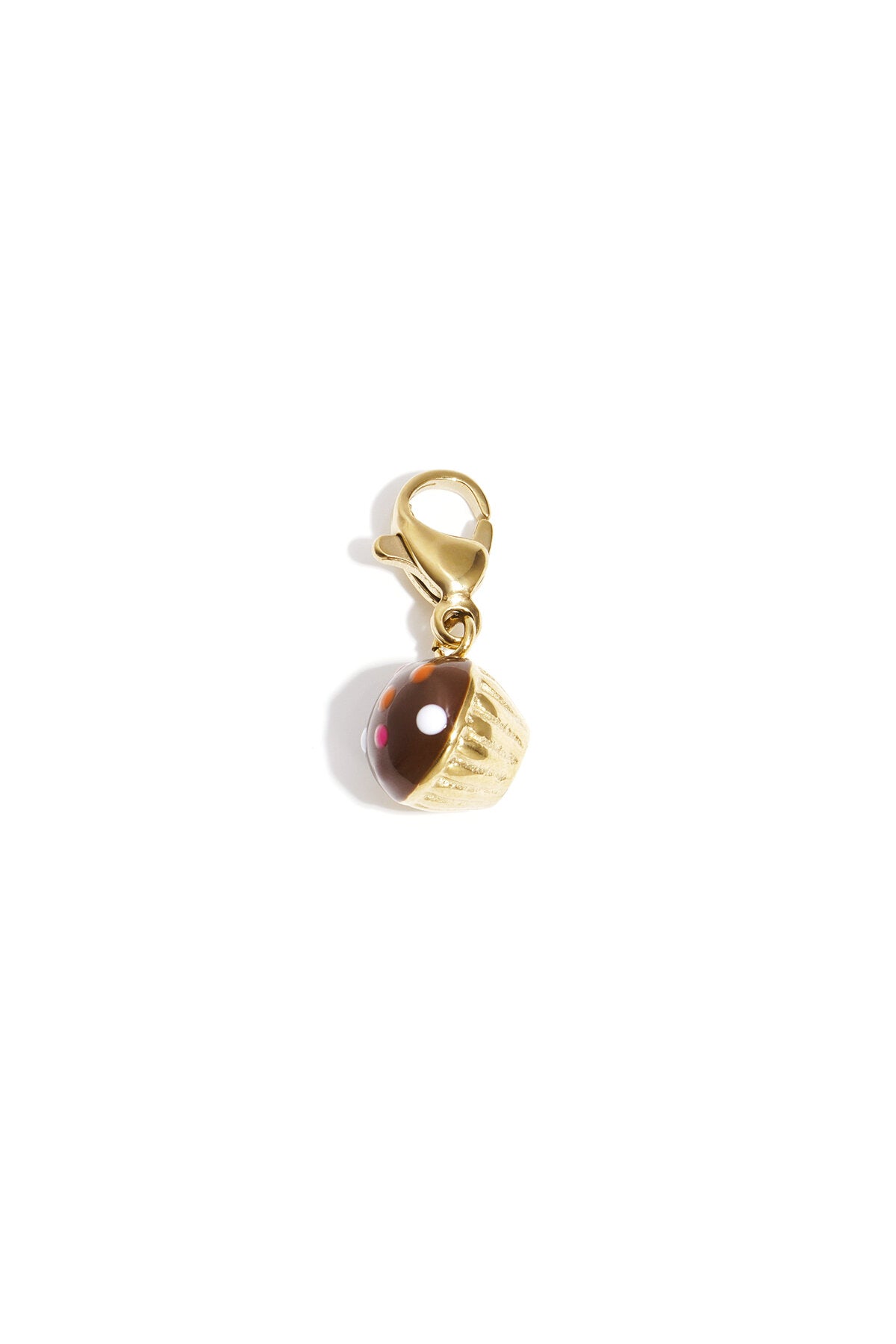 Sieraden bedel chocolade cupcake DIY