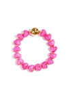 Armband met statement en hartvormige kralen