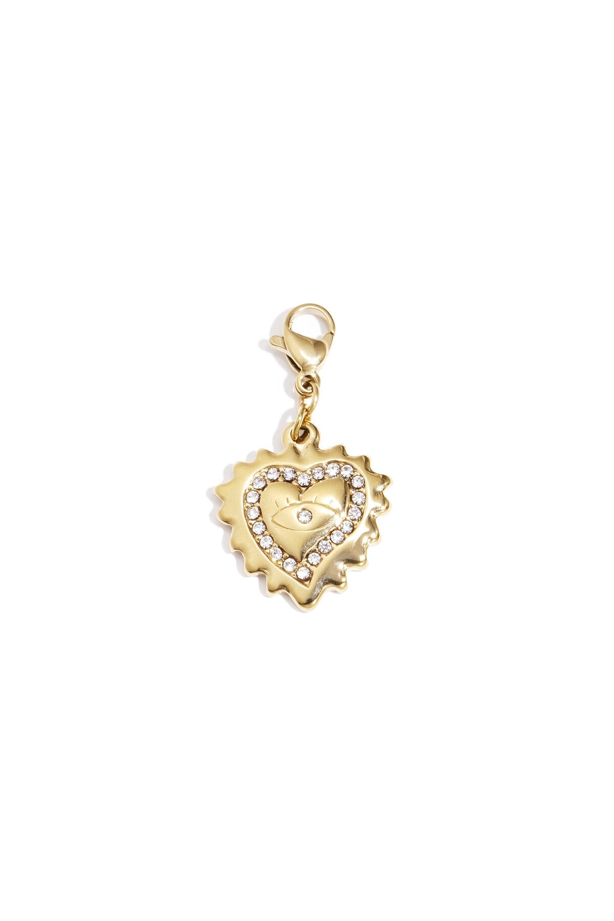 Sieraden bedel hart met oog DIY