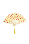 Polka Dot Folding Fan