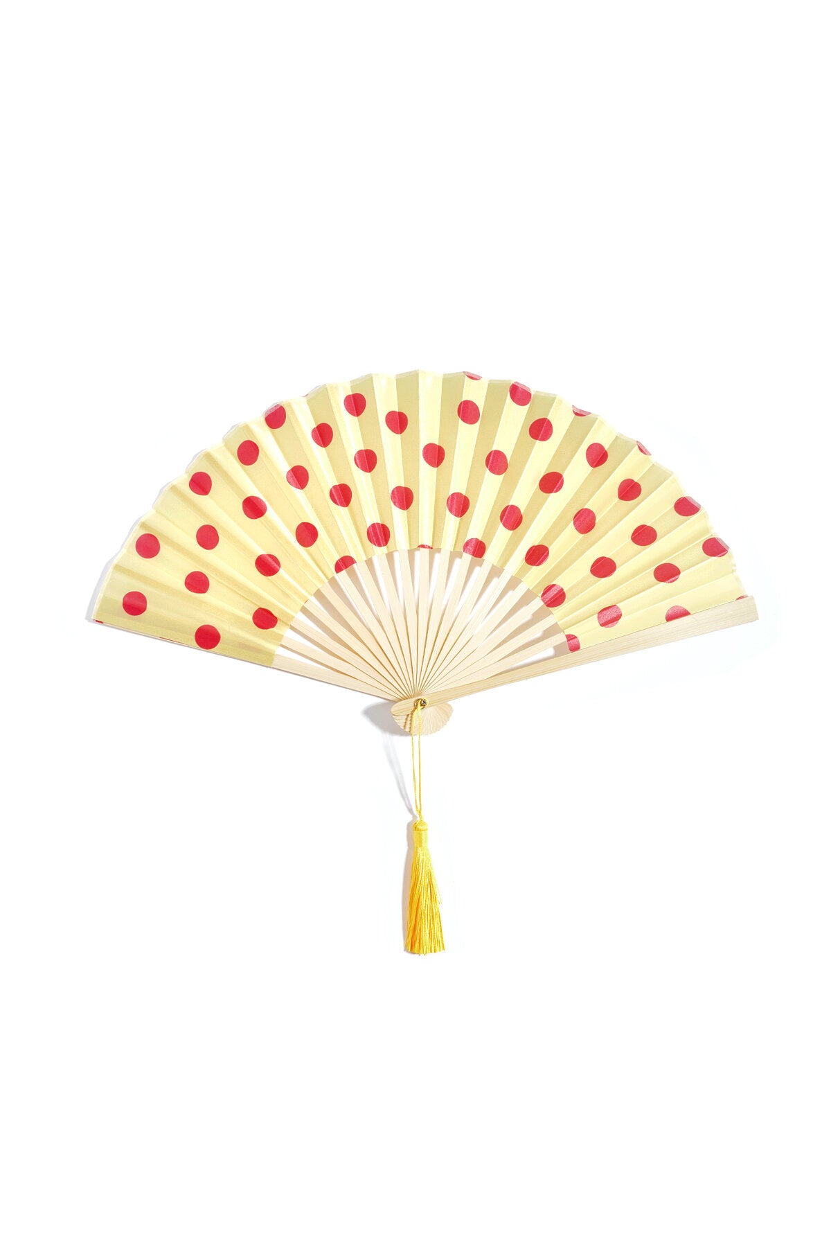 Polka Dot Folding Fan