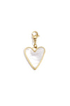 Sieraden bedel parelmoet hart DIY