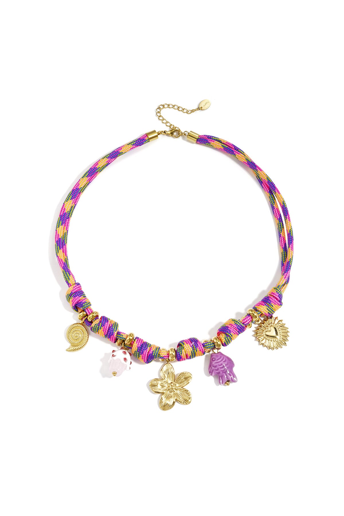 Kettingen met touwhanger, bloemen, vakantie/strand, damessieraden