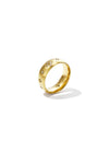Ring met steentjes in klaver patroon