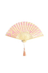 Zebra Print Folding Fan